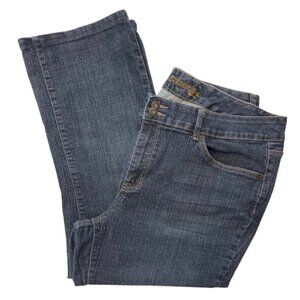 ST. JOHN'S BAY ~ Women's Modified Bootcut Jeans Capri Size 20W High-Rise Stretch